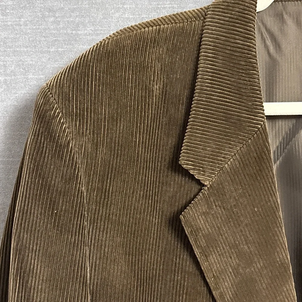 Vintage Calvin Sport Coat‎ 46L Brown Corduroy Blazer Jacket Casual Classic